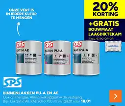 BOUWMAAT SPS binnenlakken pu-a en ae aanbieding
