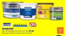 BOUWMAAT Bouwmaat Muurverf wit aanbieding