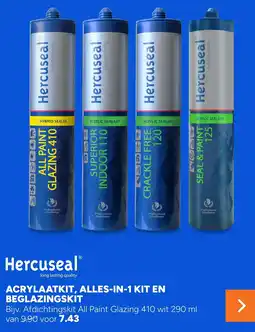 BOUWMAAT Hercuseal acrylaatkit, alles-in-1 kit en beglazingskit aanbieding
