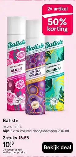 Etos Batiste m.u.v. mini's aanbieding
