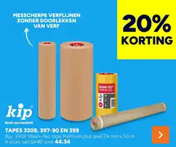BOUWMAAT Kip tapes 3308, 397-90 en 399 aanbieding