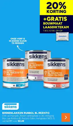 BOUWMAAT sikkens binnenlakken rubbol bl rezisto aanbieding