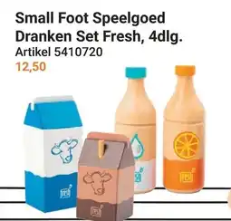 Lobbes Small Foot Speelgoed Dranken Set Fresh, 4dlg. aanbieding