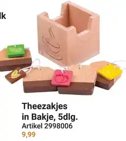 Lobbes Theezakjes in Bakje aanbieding