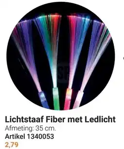 Lobbes Lichtstaaf Fiber met Ledlicht aanbieding
