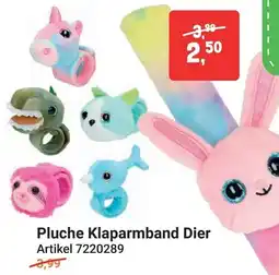 Lobbes Pluche Klaparmband Dier aanbieding
