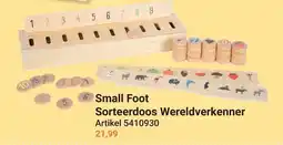 Lobbes Small Foot Sorteerdoos Wereldverkenner aanbieding