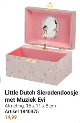 Lobbes Little Dutch Sieradendoosje met Muziek Evi aanbieding