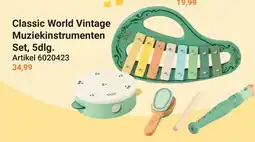 Lobbes Classic World Vintage Muziekinstrumenten Set, 5dlg. aanbieding
