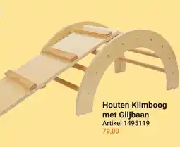 Lobbes Houten Klimboog met Glijbaan aanbieding