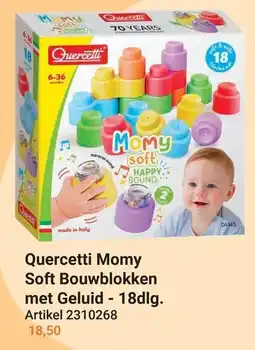 Lobbes Quercetti Momy Soft Bouwblokken met Geluid aanbieding