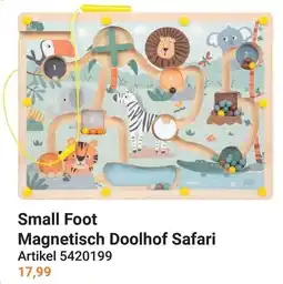 Lobbes Small Foot Magnetisch Doolhof Safari aanbieding