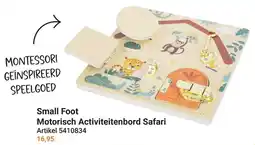 Lobbes Small Foot Motorisch Activiteitenbord Safari aanbieding