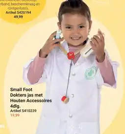 Lobbes Small Foot Dokters jas met Houten Accessoires aanbieding