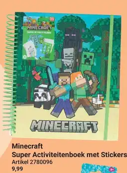 Lobbes Minecraft Super Activiteitenboek met Stickers aanbieding