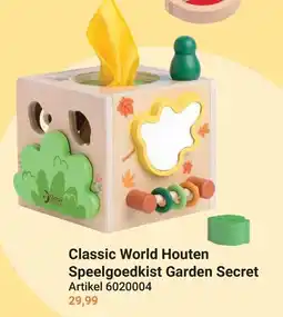 Lobbes Classic World Houten Speelgoedkist Garden Secret aanbieding
