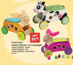 Lobbes Primi Passi Houten Vormen- en Loopwagen aanbieding