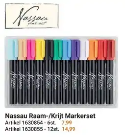 Lobbes Nassau Raam-/Krijt Markerset aanbieding