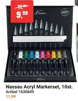 Lobbes Nassau Acryl Markerset aanbieding