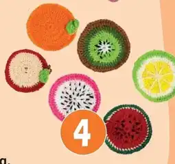 Lobbes Colorations Haakset Fruit onderzetters aanbieding