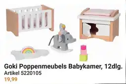 Lobbes Goki Poppenmeubels Babykamer, 12dlg. aanbieding