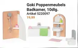 Lobbes Goki Poppenmeubels Badkamer, 10dlg. aanbieding