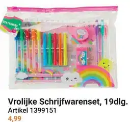 Lobbes Vrolijke Schrijfwarenset aanbieding