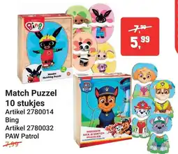 Lobbes Bing Match Puzzel 10 stukjes aanbieding