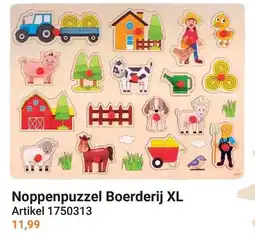 Lobbes Noppenpuzzel Boerderij XL aanbieding