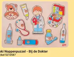 Lobbes Goki noppenpuzzel - bij de dokter aanbieding