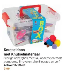 Lobbes Knutseldooos met Knutselmateriaal aanbieding