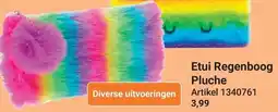 Lobbes Etui Regenboog Pluche aanbieding