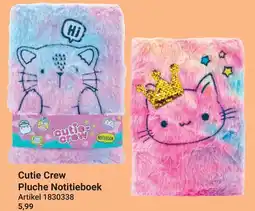 Lobbes Cutie Crew Pluche Notitieboek aanbieding