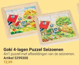 Lobbes Goki 4-lagen Puzzel Seizoenen aanbieding