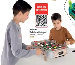 Lobbes Houten Tafelvoetbalspel aanbieding
