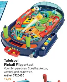 Lobbes Tafelspel Pinball Flipperkast aanbieding