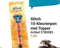 Lobbes Stitch 10-Kleurenpen met Topper aanbieding