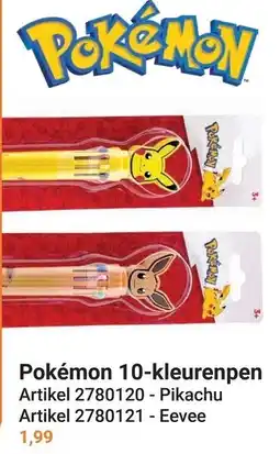 Lobbes Pokemon 10-kleurenpen aanbieding