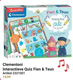 Lobbes Clementoni Interactieve Quiz Fien & Teun aanbieding