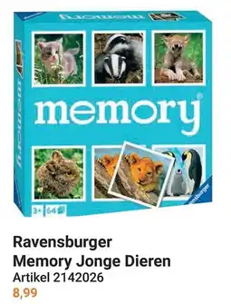 Lobbes Ravensburger Memory Jonge Dieren aanbieding