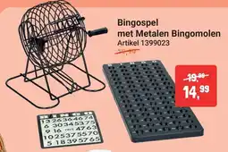 Lobbes Bingospel met Metalen Bingomolen aanbieding