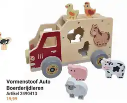Lobbes Vormenstof Auto Boerderijdieren aanbieding