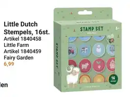 Lobbes Little Dutch Stempels, 16st. aanbieding