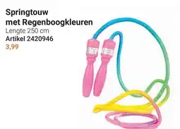 Lobbes Springtouw met Regenboogkleuren aanbieding