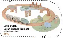 Lobbes Little Dutch Safari Friends Treinset aanbieding