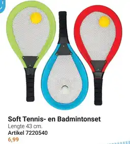 Lobbes Soft Tennis- en Badmintonset aanbieding