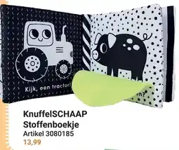 Lobbes KnuffelSCHAAP Stoffenboekje aanbieding