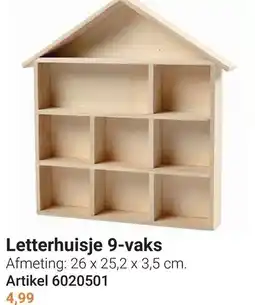 Lobbes Letterhuisje 9-vaks aanbieding