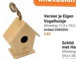 Lobbes Versier je Eigen Vogelhuisje aanbieding
