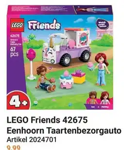 Lobbes LEGO Friends 42675 Eenhoorn Taartenbezorgauto aanbieding